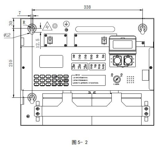 GST-QKP01氣體滅火控制器/火災報警控制器安裝示意圖 GST-QKP01氣體滅火控制器/火災報警控制器安裝示意圖